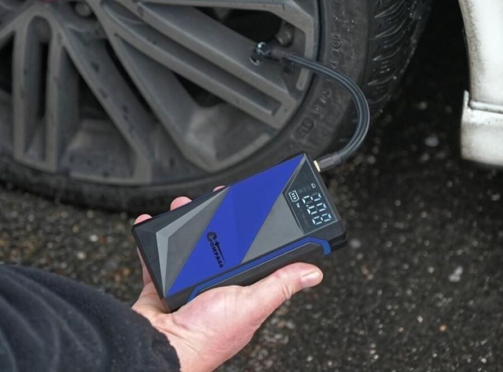 Aku kompresor v akci